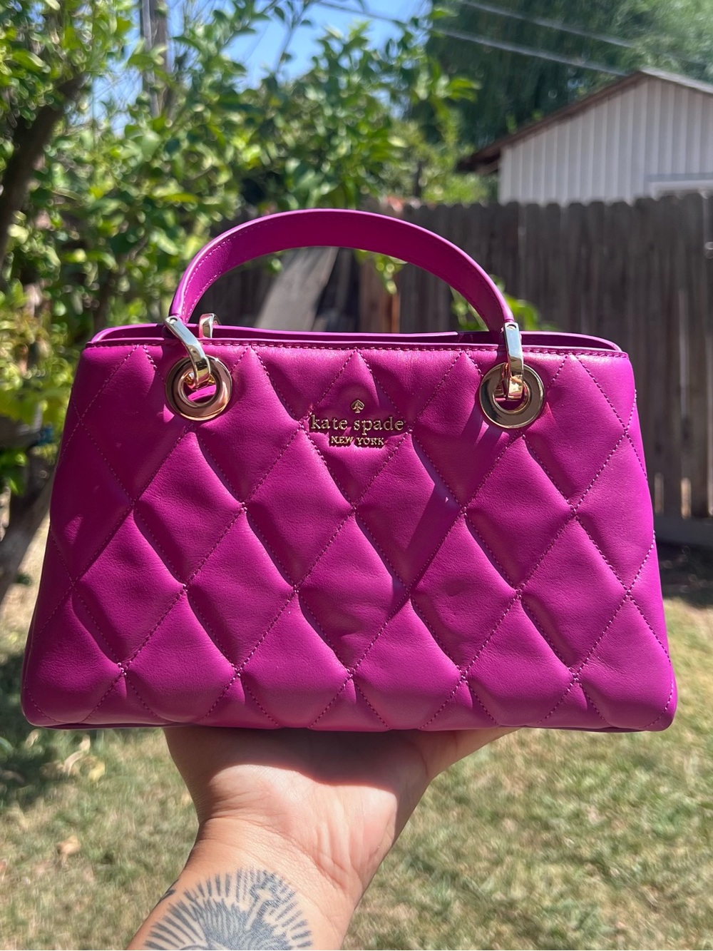 kate spade Quilted Mini Top-Handle Bag